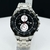 Linha Diamante - Edifice funcional - Prata, branco e preto - Pulseira de aço - À PROVA D' ÁGUA - cod100