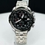 Linha Diamante - Edifice funcional- Prata e preto - Pulseira de aço - À PROVA D' ÁGUA - cod100