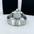 Linha Diamante- Aqualand - Prata e branco - Pulseira de aço - À PROVA D' ÁGUA - cod65 na internet