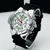 1ª Linha - Promaster - Prata, preto e branco - Pulseira de borracha - À PROVA D' ÁGUA - cod50 - comprar online