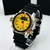 Linha diamante- Aqualand - Prata, preto e amarelo - Pulseira de borracha - À PROVA D' ÁGUA - cod65 - comprar online