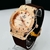 1ª Linha- Geneve - marrom e rose - Pulseira de borracha - À PROVA D' ÁGUA - cod45 - comprar online