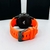 Linha diamante- Roleta - Preto e laranja - Pulseira de borracha - À PROVA D' ÁGUA - cod75 na internet