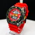 Primeira linha - Promaster - Grafite e vermelho - Pulseira de borracha - À PROVA D’ÁGUA -cod80 - comprar online