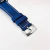 Linha diamante - 100% funcional Speedmaster Snoop - Prata e azul - Pulseira de tecido e couro - À PROVA D’ÁGUA -cod115 - loja online