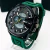 Linha diamante - 100% funcional 10 bar - Grafite e verde - Pulseira de borracha- À PROVA D’ÁGUA - cod65 - comprar online
