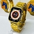 Relogio Inteligente Smart Watch ultra mini gold unissex 48mm - 2 pulseiras - cod75 - ML Joia