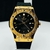 1ª Linha- Geneve - dourado, preto e preto metálico - Pulseira de borracha - À PROVA D' ÁGUA - cod47 - comprar online