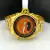 Linha Diamante Aqualand Full Metal - dourado e laranja - Pulseira de aço - À PROVA D'ÁGUA - cod65 - ML Joia
