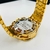 1ª Linha - Hybrid roleta - dourado, grafite e branco - Pulseira de aço - À PROVA D'ÁGUA - cod90 - ML Joia