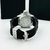 Imagem do Linha Diamante Aqualand - prata e preto - Pulseira de borracha - À PROVA D'ÁGUA - cod50