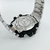 Linha diamante - Steel - prata e preto - Pulseira de aço - Á PROVA D'ÁGUA- cod55 - ML Joia