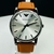 Primeira Linha Genuine - chumbo cromado, marrom claro e prata - Pulseira de couro - À PROVA D' ÁGUA - cod32 - comprar online