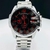 Linha Diamante 100% 10 BAR - prata, preto e vermelho - Pulseira de aço - Á PROVA D'ÁGUA - cod75 - comprar online