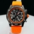 Linha Diamante BRTL - preto e laranja - Pulseira de borracha - À PROVA D'ÁGUA - cod85