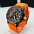 Linha Diamante BRTL - preto e laranja - Pulseira de borracha - À PROVA D'ÁGUA - cod85 - comprar online