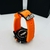 Linha Diamante BRTL - preto e laranja - Pulseira de borracha - À PROVA D'ÁGUA - cod85 - ML Joia