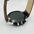 Linha diamante - 100% funcional Classic - prata, marrom e preto - Pulseira de couro - Á PROVA D'ÁGUA - cod82 - ML Joia