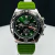 Linha Diamante Ancor - prata e verde - Pulseira de borracha - À PROVA D'ÁGUA - cod82 - comprar online