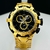 Primeira Linha Thunderbolt - dourado e preto - Pulseira de aço - À PROVA D' ÁGUA - cod80
