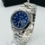 Primeira Linha Date Just - prata e azul - Pulseira Presidente de aço - À PROVA D'ÁGUA - cod60 - comprar online