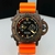 1ª Linha Marina Militare - chumbo, laranja e preto - Pulseira de borracha - À PROVA D'ÁGUA - cod70