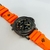 1ª Linha Marina Militare - chumbo, laranja e preto - Pulseira de borracha - À PROVA D'ÁGUA - cod70 - loja online