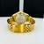 Linha Diamante Day Date Números romanos- dourado e azul - Pulseira Jubileu de aço - À PROVA D'ÁGUA - cod90 - ML Joia