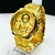 Linha Diamante - Edifice Global - dourado - Pulseira de aço - À PROVA D' ÁGUA - cod100 na internet