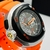 Primeira Linha Eco-Drive - preto, chumbo, laranja e branco - Pulseira de borracha - À PROVA D'ÁGUA - cod95 na internet