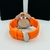 Primeira Linha Eco-Drive - preto, chumbo, laranja e branco - Pulseira de borracha - À PROVA D'ÁGUA - cod95 - ML Joia