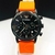 Linha Diamante Boss Funcional - preto e laranja - Pulseira de borracha - À PROVA D'ÁGUA - cod60 - comprar online
