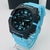 Linha Diamante - GA B001- preto e azul - Pulseira de borracha - À PROVA D'ÁGUA - cod40 na internet