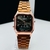 Linha Diamante - Classic Funcional - rose, marrom ferruge e preto metálico - Pulseira de aço - resistente á água - cod38