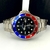 1ª Linha Submariner PQ - prata, preto, azul e vermelho - Pulseira Oyster de aço - À PROVA D'ÁGUA - cod65 - ML Joia