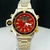 Linha Diamante Aqualand - prata, dourado e vermelho - Pulseira de aço - À PROVA D'ÁGUA - cod65 - comprar online
