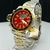 Linha Diamante Aqualand - prata, dourado e vermelho - Pulseira de aço - À PROVA D'ÁGUA - cod65 na internet