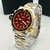 Primeira Linha Aqualand - prata, dourado e vermelho - Pulseira de aço - À PROVA D'ÁGUA - cod55 na internet