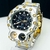 1ª linha - Magnum Tria - prata, dourado e azul marinho escuro - Pulseira de aço - À RESISTENTE A ÁGUA- cod135 na internet