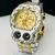 1ª linha - Magnum Tria - prata e dourado - Pulseira de aço - À RESISTENTE A ÁGUA- cod135 na internet
