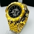 Primeira Linha - Hybrid Skeleton - dourado e preto - Pulseira de aço - À PROVA D'ÁGUA - cod85 - comprar online