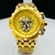Primeira Linha - Hybrid Skeleton - dourado e amarelo - Pulseira de aço - À PROVA D'ÁGUA - cod85