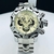 1ª Linha Venon - prata e branco - Pulseira de aço - À PROVA D'ÁGUA - cod85