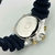 Primeira Linha Promaster - prata e azul marinho - Pulseira de borracha - À PROVA D'ÁGUA - cod75 - ML Joia