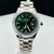 Primeira Linha Date Just - prata e verde - Pulseira Presidente de aço - À PROVA D'ÁGUA - cod60 - comprar online