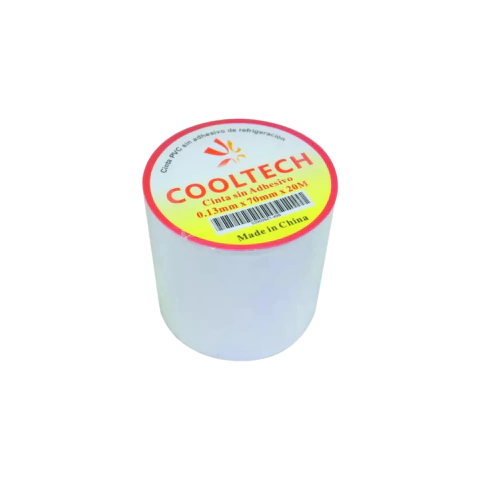Cinta pvc sin adhesivo blanca