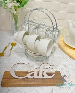 Suporte Aço Inox para Xícaras de Café
