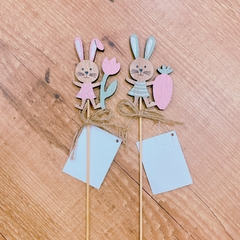 Par Pick Decorativo Coelhos - comprar online