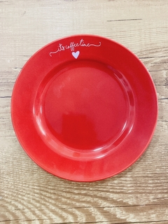 Prato de Sobremesa Vermelho L’amour - comprar online