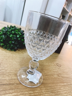 Taça para Água Cristal Corações - comprar online